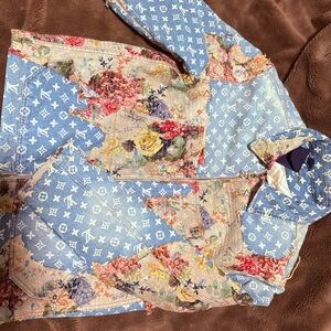 Louis Vuitton Multicolor Floral Bomber Jacket